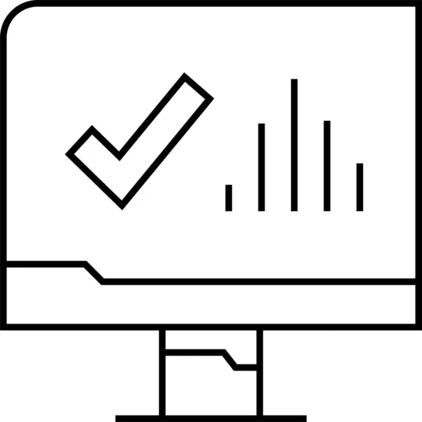 Simple Icône Infographie Web Illustration Vectorielle — Image vectorielle