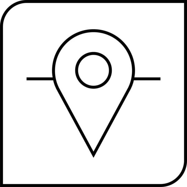 Locatie Icoon Navigatie Icoon Kaartpictogram Vectorafbeelding — Stockvector