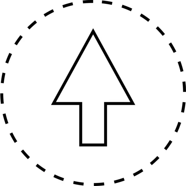 User Interface Upload Arrow Icon Vector Illustration — Stockvector