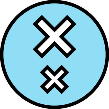 Basit bilgisayar arayüzü simgesi, vektör illüstrasyonu