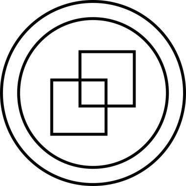 Basit bilgisayar arayüzü simgesi, vektör illüstrasyonu