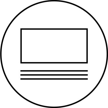 Web arayüzü simgesi, vektör illüstrasyonu