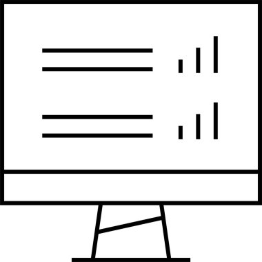 Basit web bilgi simgesi, vektör illüstrasyonu