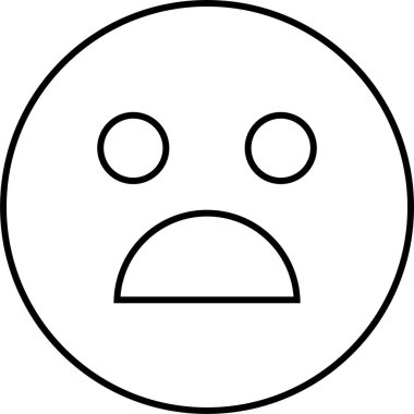 yüz simgesi, vektör illüstrasyonu 