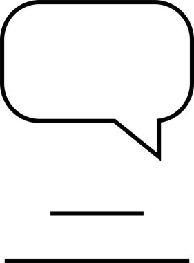 sohbet simgesi vektör illüstrasyonu 