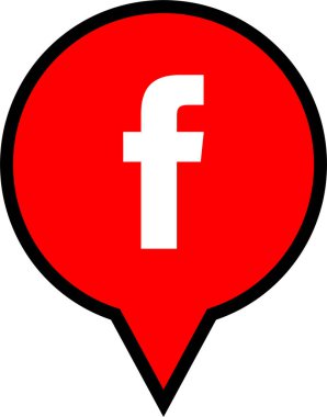 konum. Web simgesi basit illüstrasyon