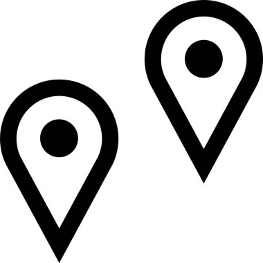 Harita iğnesi. Basit tasarım