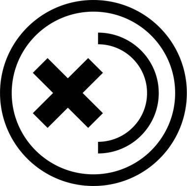 Basit bilgisayar arayüzü simgesi, vektör illüstrasyonu