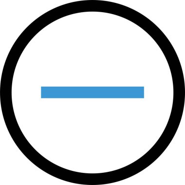 negatif, eksi simge vektör çizimi 