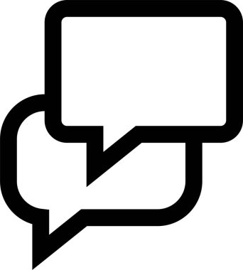 Konuş. Web simgesi basit illüstrasyon