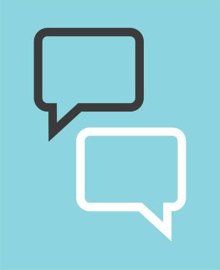 sohbet simgesi vektör illüstrasyonu