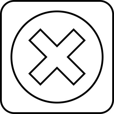 Basit bilgisayar arayüzü simgesi, vektör illüstrasyonu