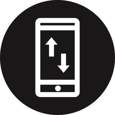 Basit internet bağlantısı simgesi, vektör illüstrasyonu