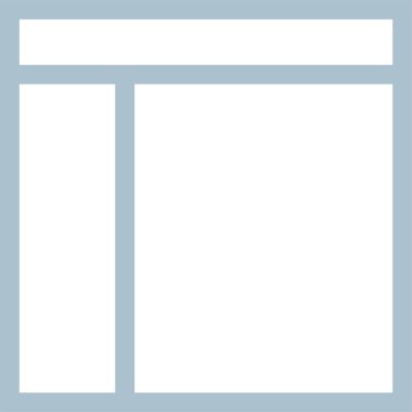 Boş ilan panosu. Web simgesi