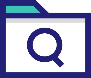 Basit arama motoru konsepti simgesi, vektör illüstrasyonu