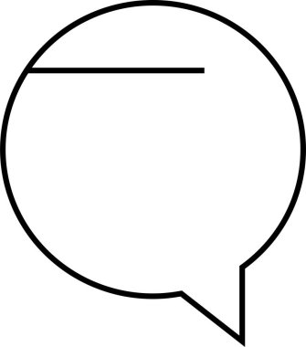 sohbet simgesi vektör illüstrasyonu 