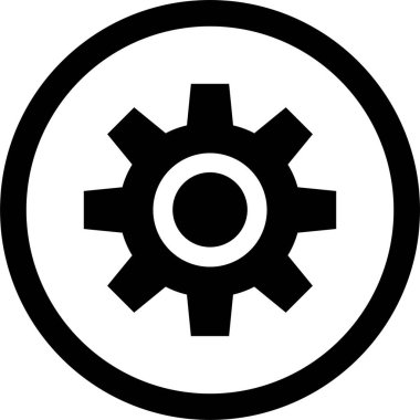 Ayarlar. Web simgesi basit illüstrasyon