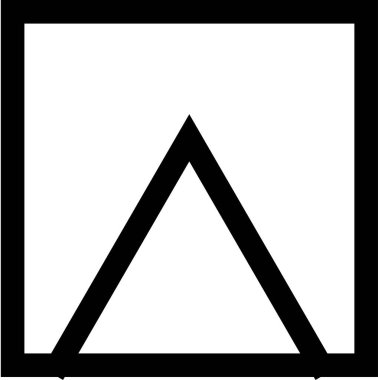 Basit bilgisayar arayüzü simgesi, vektör illüstrasyonu