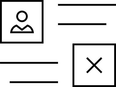 Web arayüzü simgesi, vektör illüstrasyonu