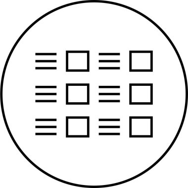 Web arayüzü simgesi, vektör illüstrasyonu