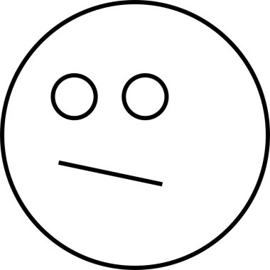 yüz simgesi, vektör illüstrasyonu 