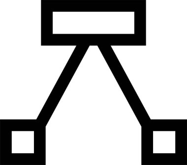 Basit bilgisayar arayüzü simgesi, vektör illüstrasyonu