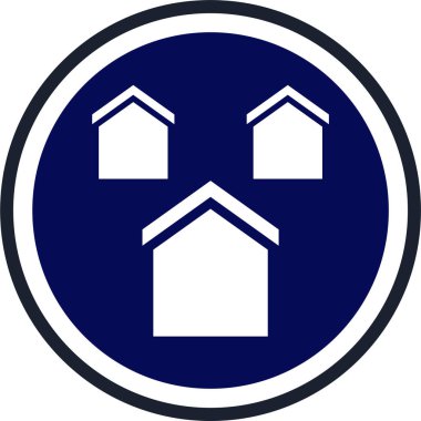 ev simgesi vektör illüstrasyonu