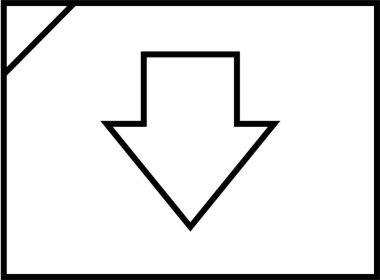 Basit web bilgi simgesi, vektör illüstrasyonu