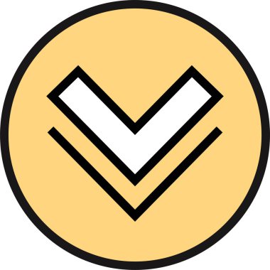 Web Arrow Simgesi, Vektör İllüstrasyonu