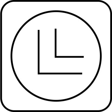 Basit bilgisayar arayüzü simgesi, vektör illüstrasyonu