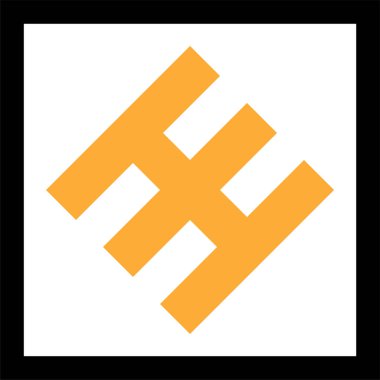 Basit satır simgesi, vektör illüstrasyonu