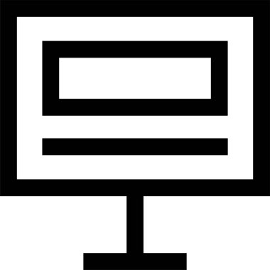 Web arayüzü simgesi, vektör illüstrasyonu