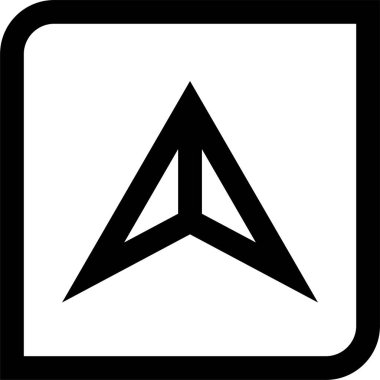 Konum simgesi. Yönlendirme simgesi. Harita Simgesi, Vektör İllüstrasyonu