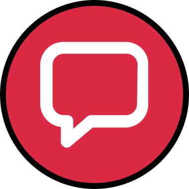 sohbet simgesi vektör illüstrasyonu