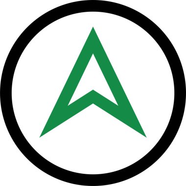 kullanıcı arayüzü yukarı ok simgesi, vektör illüstrasyonu