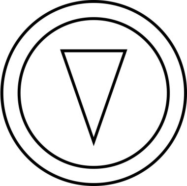 Basit bilgisayar arayüzü simgesi, vektör illüstrasyonu