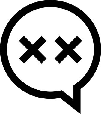 sohbet simgesi vektör illüstrasyonu