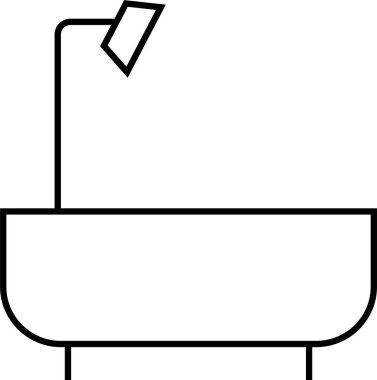 Basit emlak konsepti simgesi, vektör illüstrasyonu