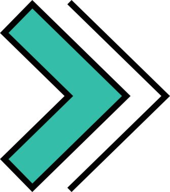 kullanıcı arayüzü ok simgesi, vektör illüstrasyonu