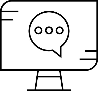  SMS ve Metin konuşma ikonu vektör illüstrasyonu