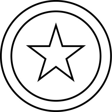 Moda biçimi izole edilmiş arkaplan yıldız simgesi