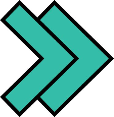 kullanıcı arayüzü ok simgesi, vektör illüstrasyonu