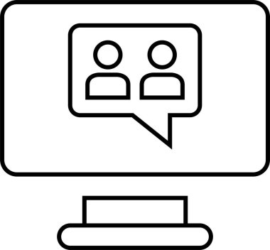 SMS ve Metin konuşma ikonu vektör illüstrasyonu