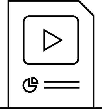 iş raporu, mali rapor simgesi, vektör illüstrasyonu