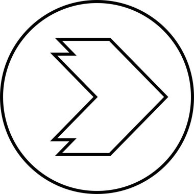 Web Arrow Simgesi, Vektör İllüstrasyonu