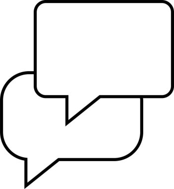 sohbet simgesi vektör illüstrasyonu 