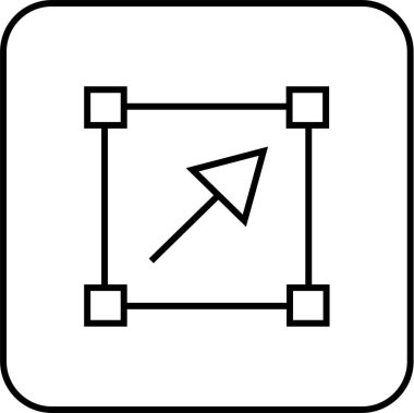 Soyut geometrik şekillerin basit simgesi, vektör illüstrasyonu