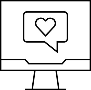 SMS ve Metin konuşma ikonu vektör illüstrasyonu