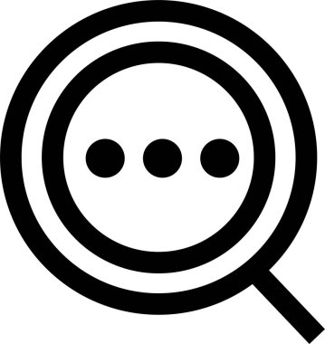 Büyüteç. Web simgesi basit illüstrasyon