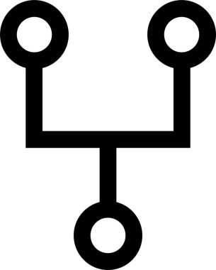 hiyerarşi. Web simgesi basit illüstrasyon